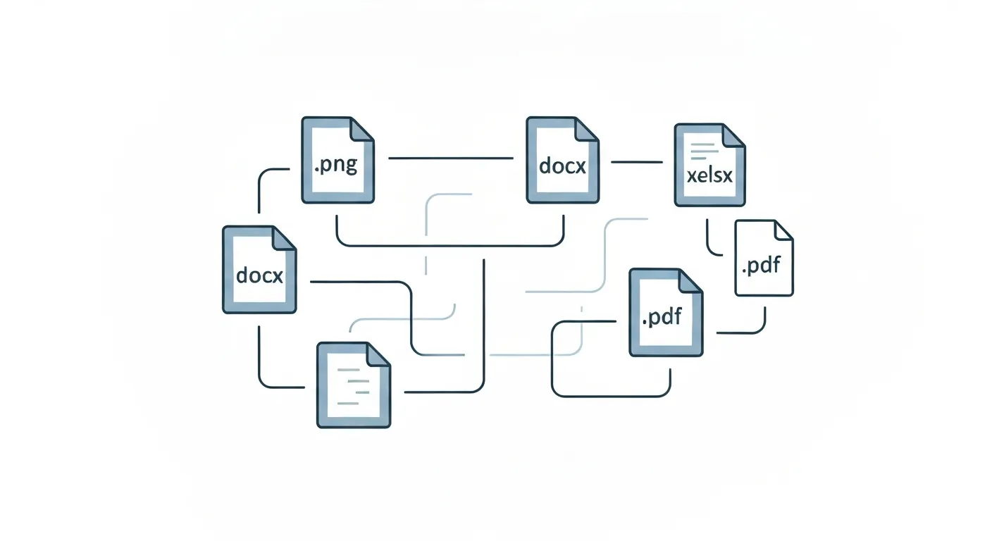 MacでオフラインでPDFを検索可能なテキストに変換 — ワークフロー図